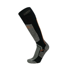 Fieldsheer Mobile Warming Pro socks showing toe heat zones for skiing warmth