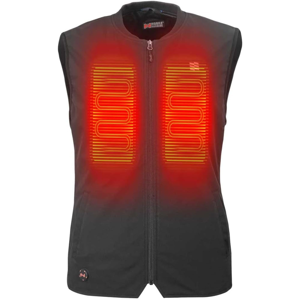 Fieldsheer Peak BT vest back view highlighting the back heating zone