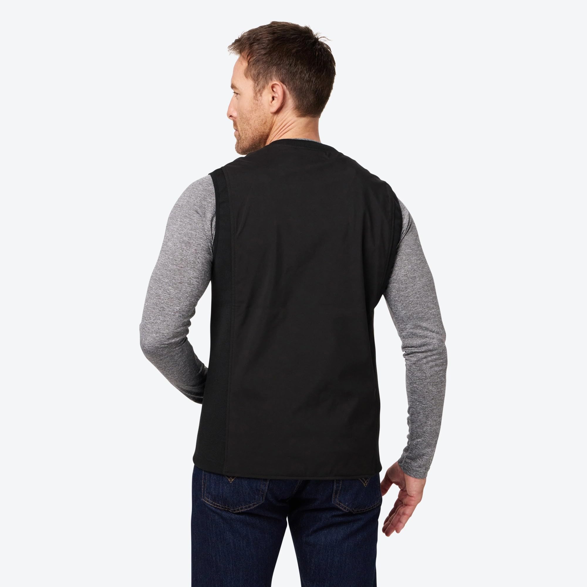 Fieldsheer Peak BT vest heating zones on chest and back for targeted warmth