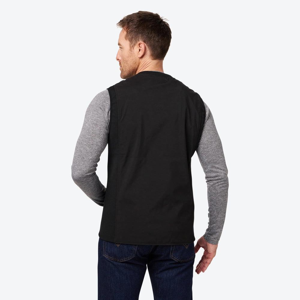 Fieldsheer Peak BT vest heating zones on chest and back for targeted warmth