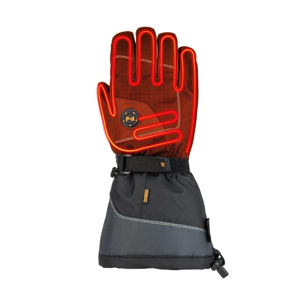 Fieldsheer Squall 2.0 heated glove back view shows wind protection.