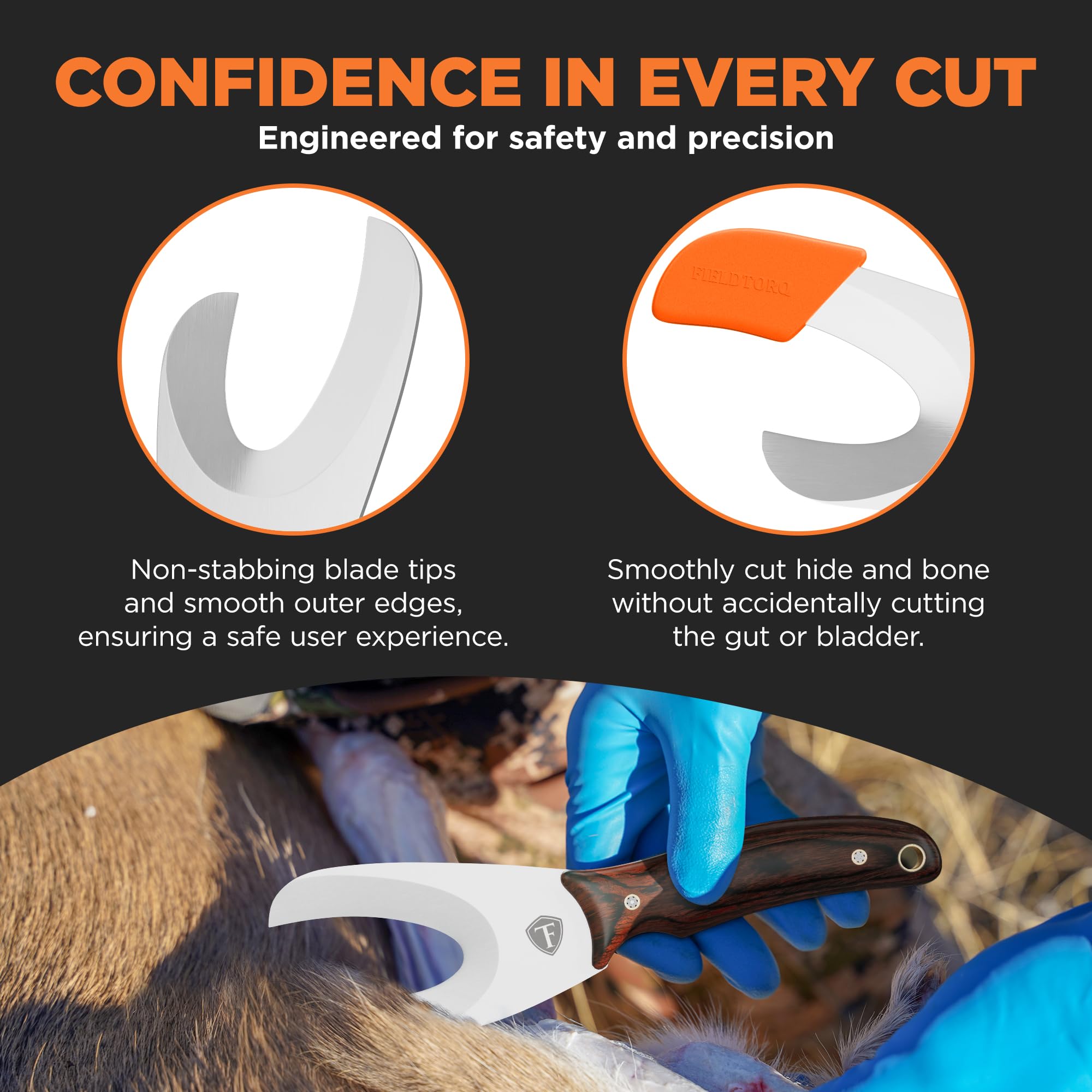 Edge retention up to 20 dressings reduces on-site sharpening needs