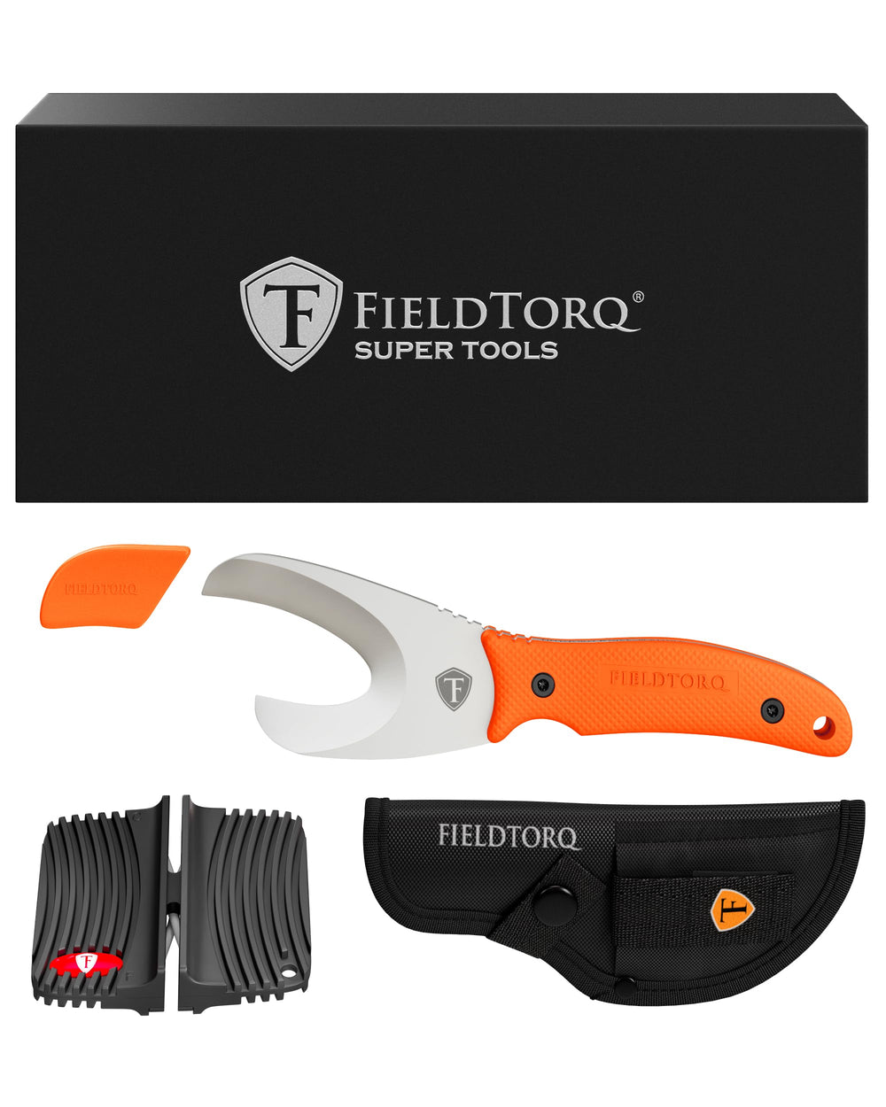 FieldTorq Field Dressing Kit fixed blade for durable, lasting edge performance.
