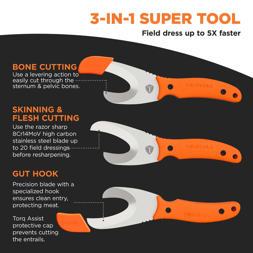 FieldTorq Field Dressing Kit Torq Assist enables smoother bone cutting in the field.