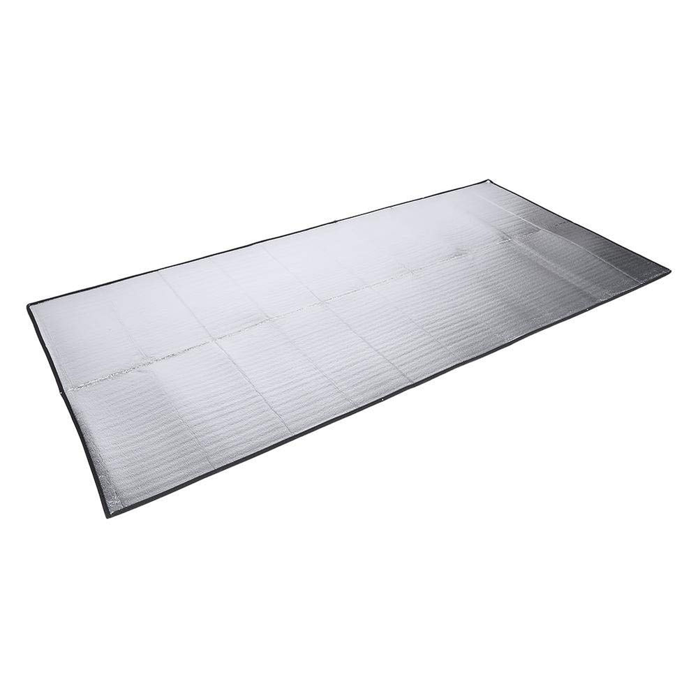 FILFEEL aluminum-foil EVA mat folded for portable outdoor use.