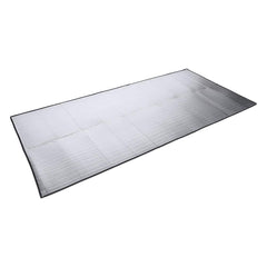 FILFEEL aluminum foil EVA sleeping mat folded compactly for portability.
