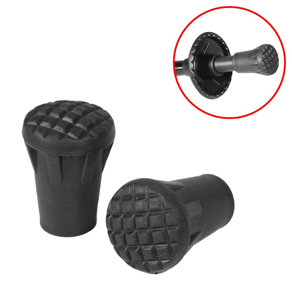 FILFEEL hiking pole tip caps assembled for quick replacement on trails