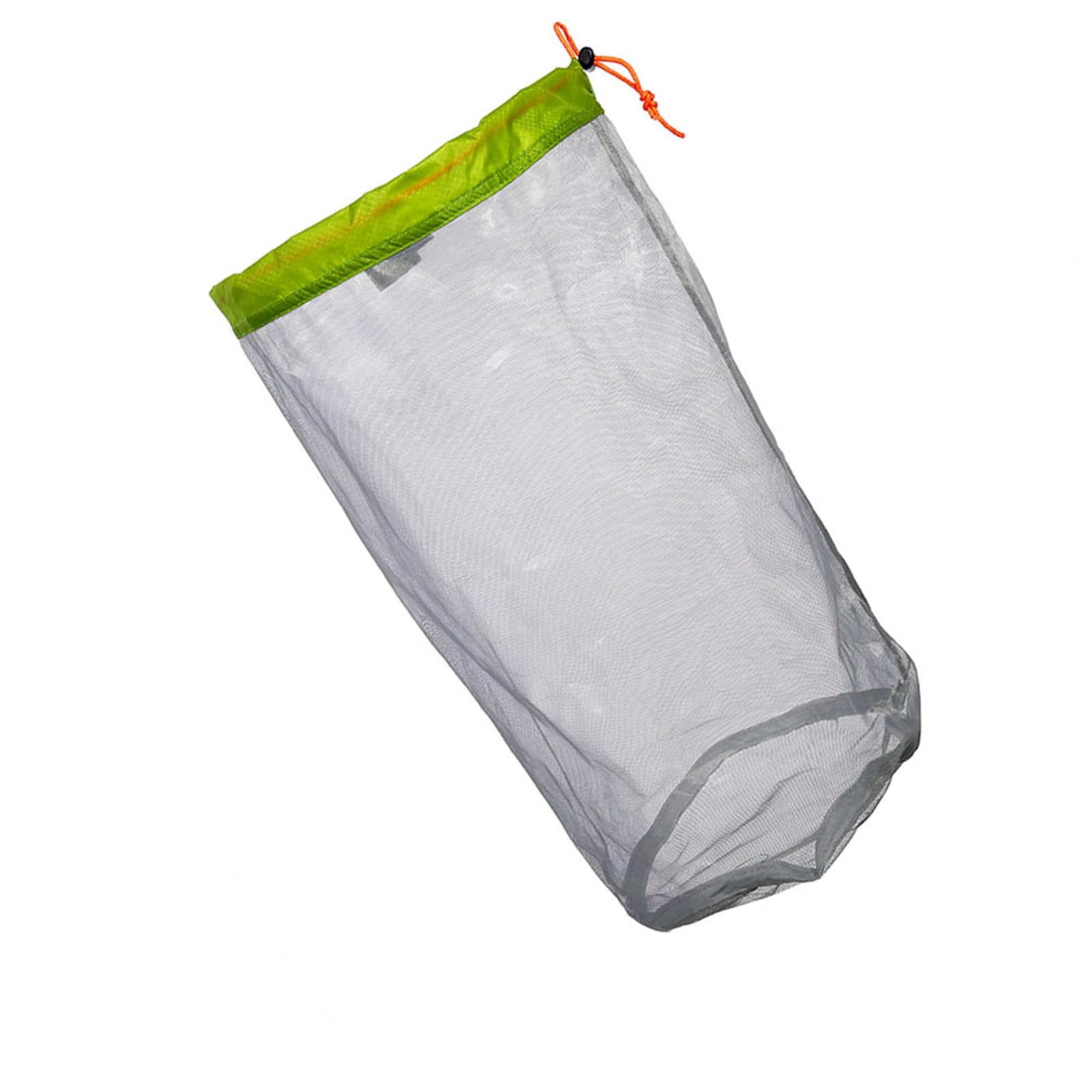 Filfeel Mesh Stuff Sack with camping gear in a ready-for-hike setup.