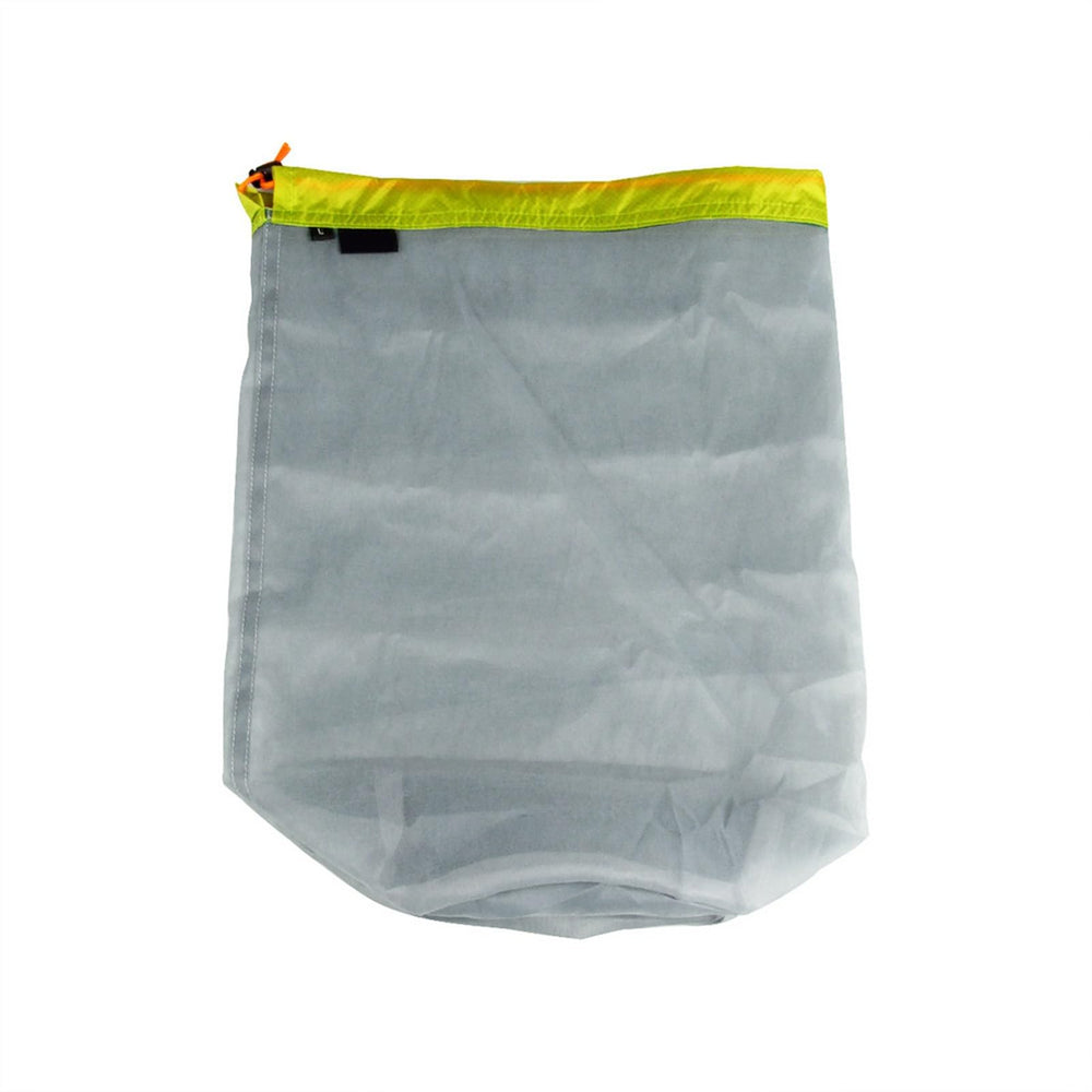 Filfeel Mesh Stuff Sack used for travel organization and quick access.