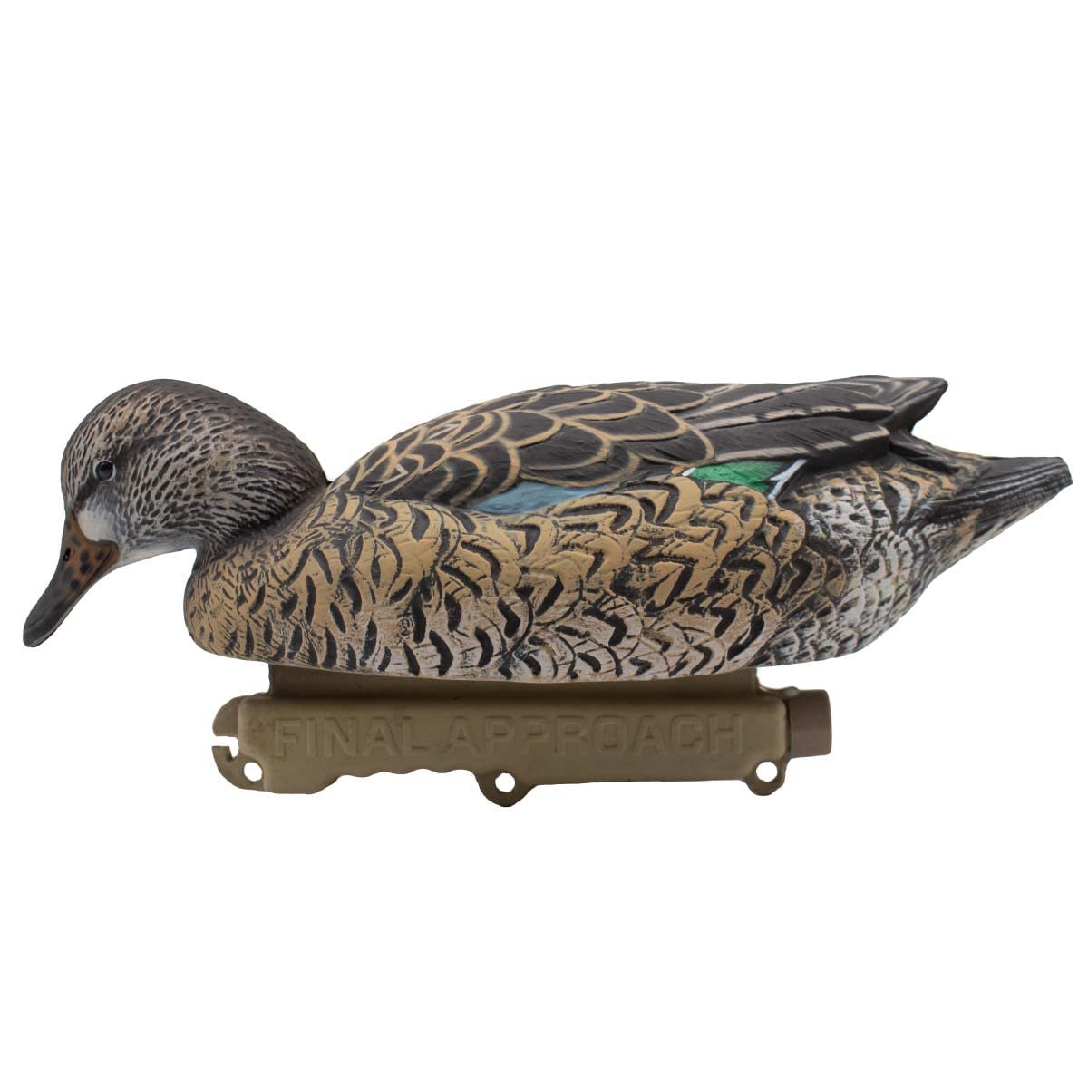 Final Approach HD Cinnamon Teal standing drake decoy for natural water posture.