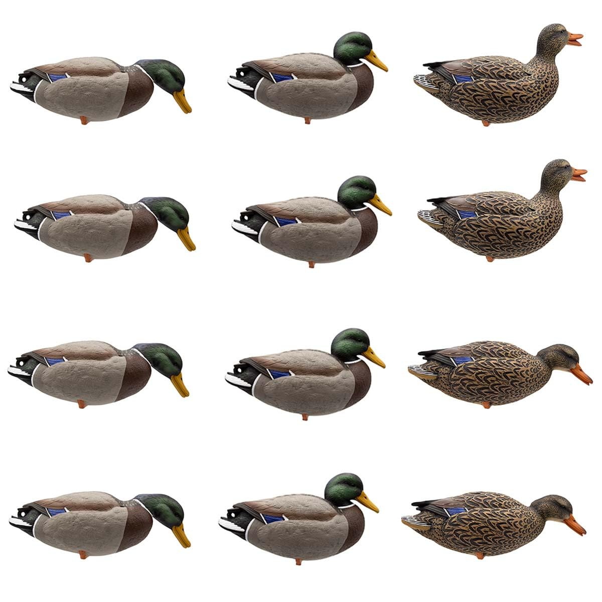 Final Approach HD full-body mallard decoys in field spread for lifelike presence