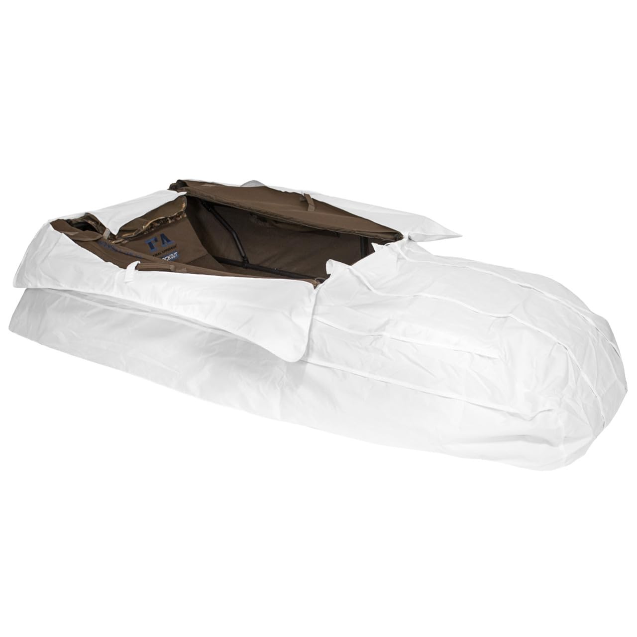 Final Approach Knockout snow cover with elastic corners for secure fit in snow.