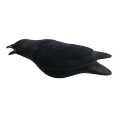 Final Approach Last Pass crow decoy Feeder adds natural posture for a convincing spread.