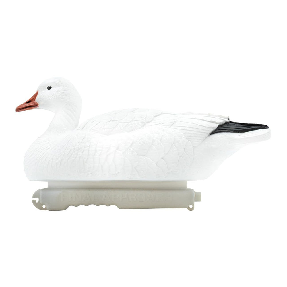Final Approach Last Pass Snow Goose Floater with weighted keel stays stable on water