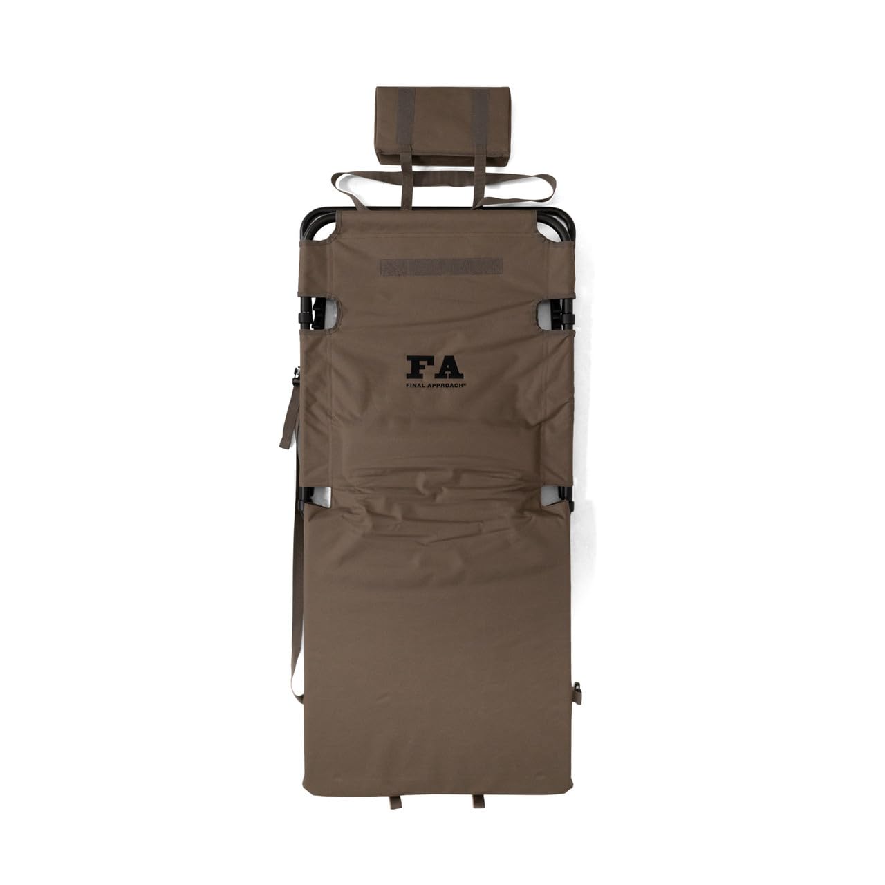 Final Approach Layout Goose Chair shoulder strap enables quick carrying in field