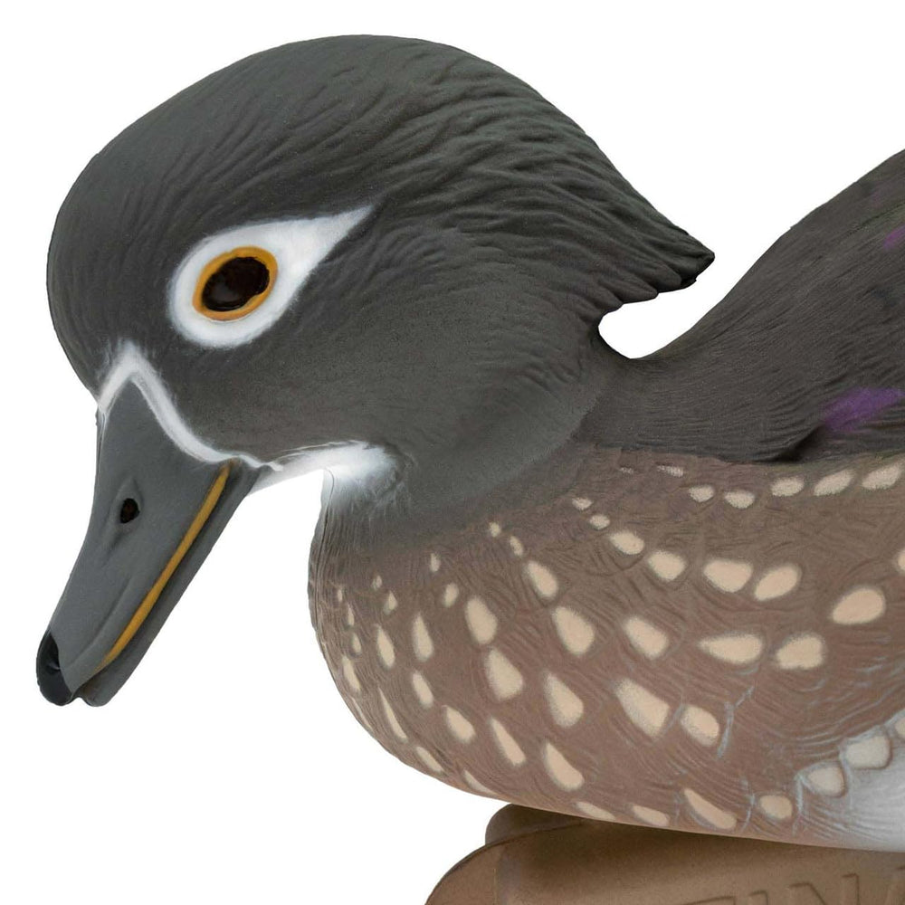 Final Approach Live Wood Duck Decoy EVA material delivers buoyant performance
