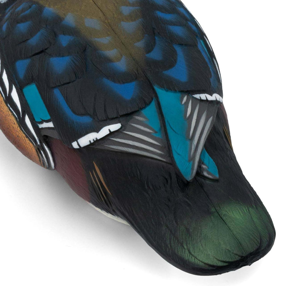 Final Approach Live Wood Duck Decoy resting on water shows natural balance