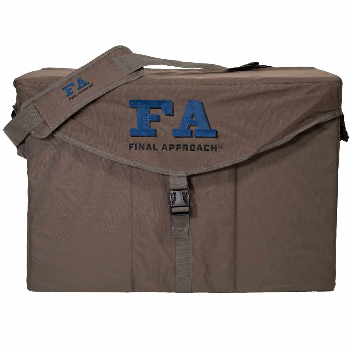 Final Approach FA Brown structured silhouette decoy bag for organized field storage