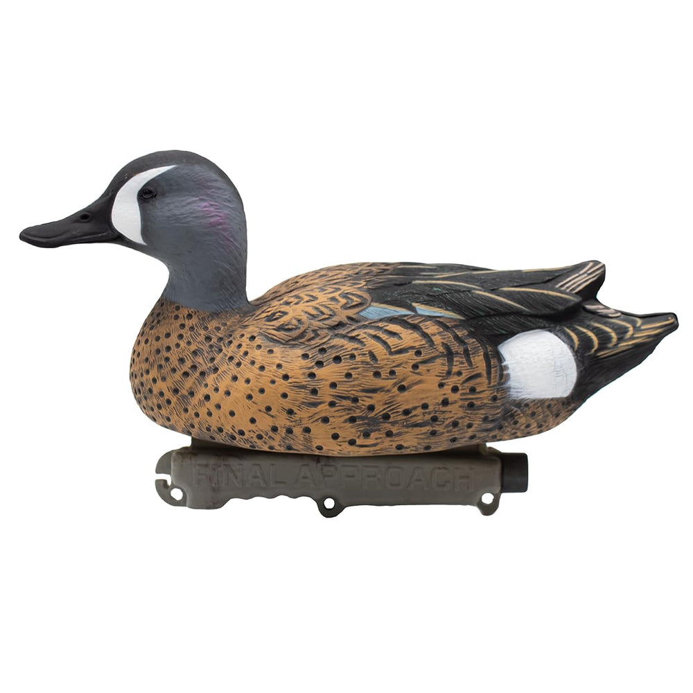 Final Approach teal decoy detail head showcases premium craftsmanship and realistic coloration.
