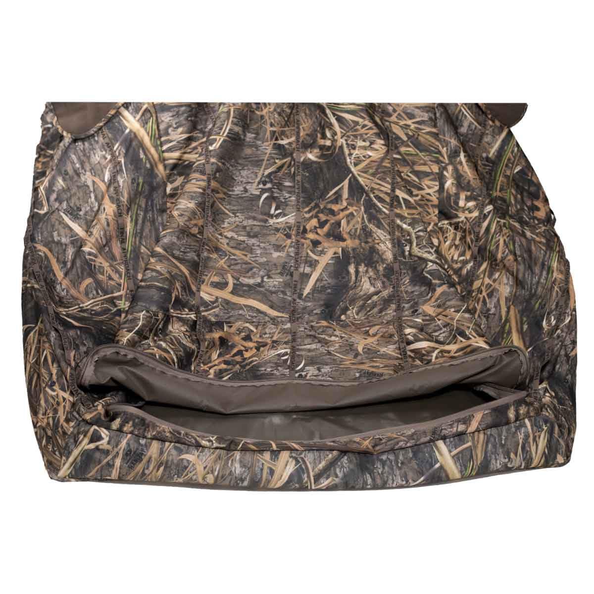 Final Approach TKO XL Layout Blind waterproof floor protects gear up to 6 inches.