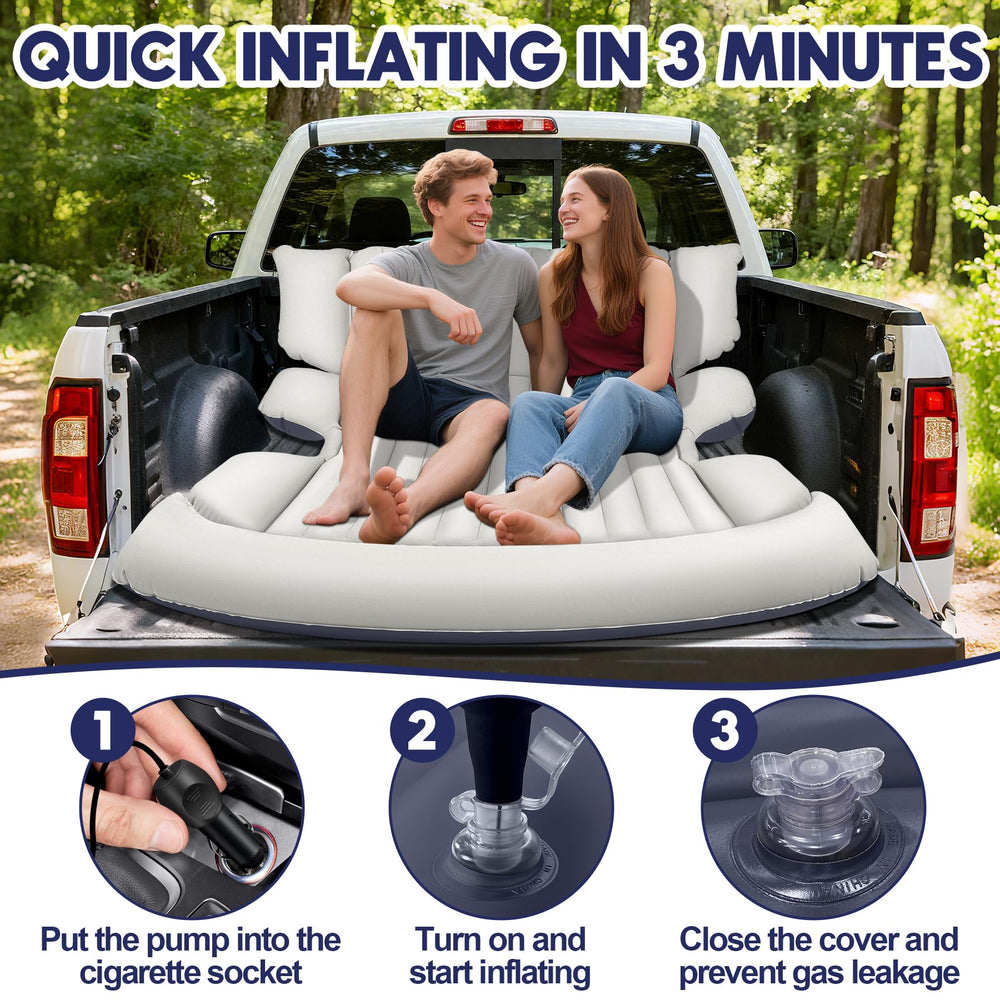 FineBud SUV air mattress deflated and compact for easy packing