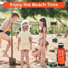 Finderomend portable shower shows 8L capacity for multiple uses