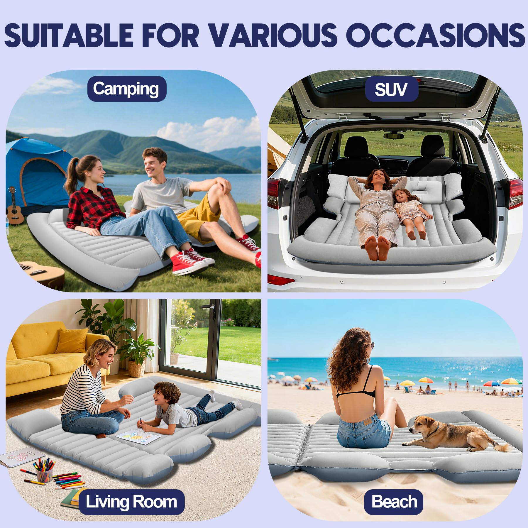 FineBud SUV air mattress versatile use for home and camping