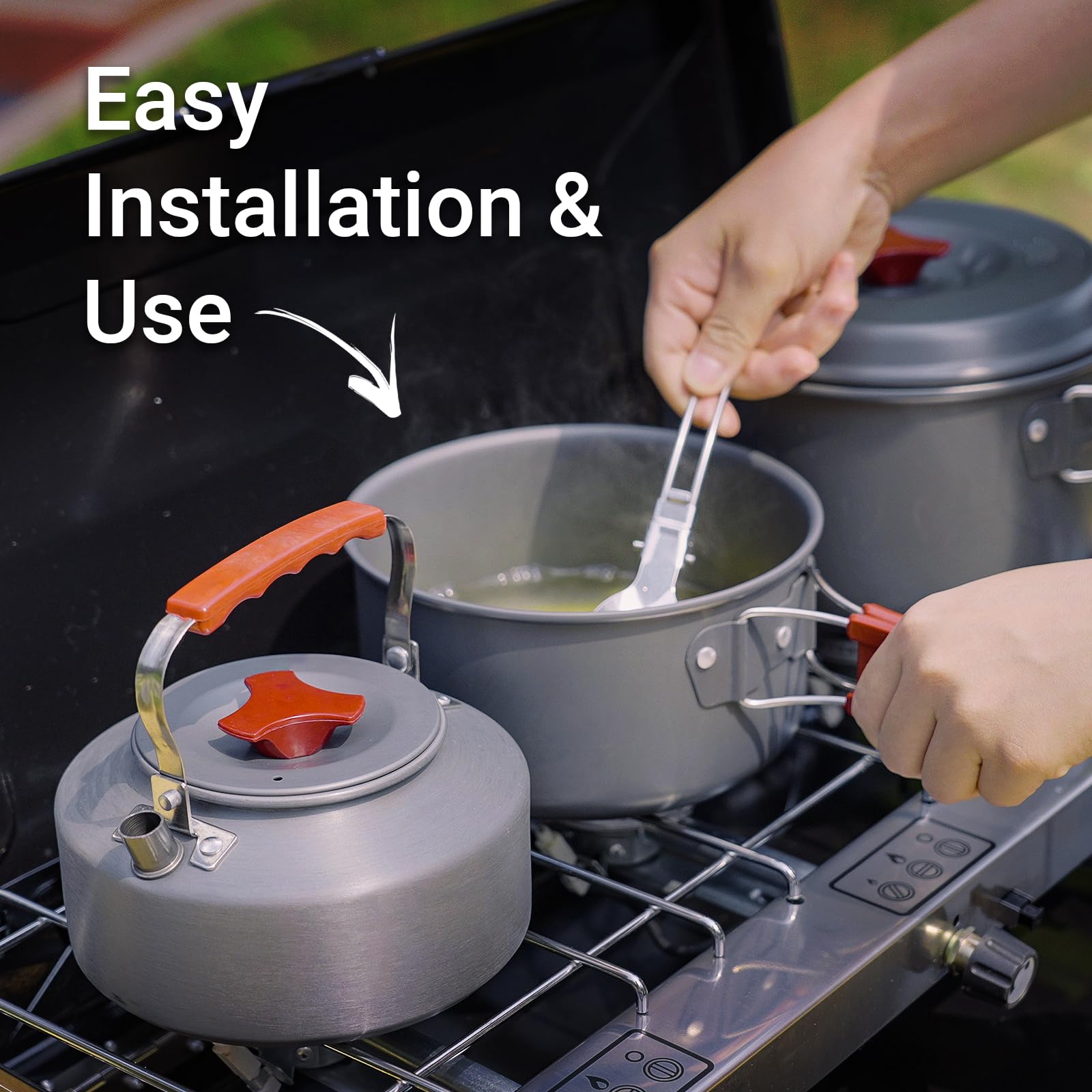 FineFlame portable stove 10 lb weight aids loading for road trips