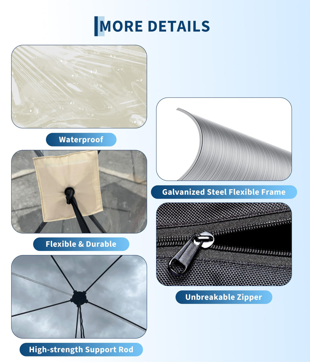 FinerFurnis carry bag and light strip included with the bubble tent