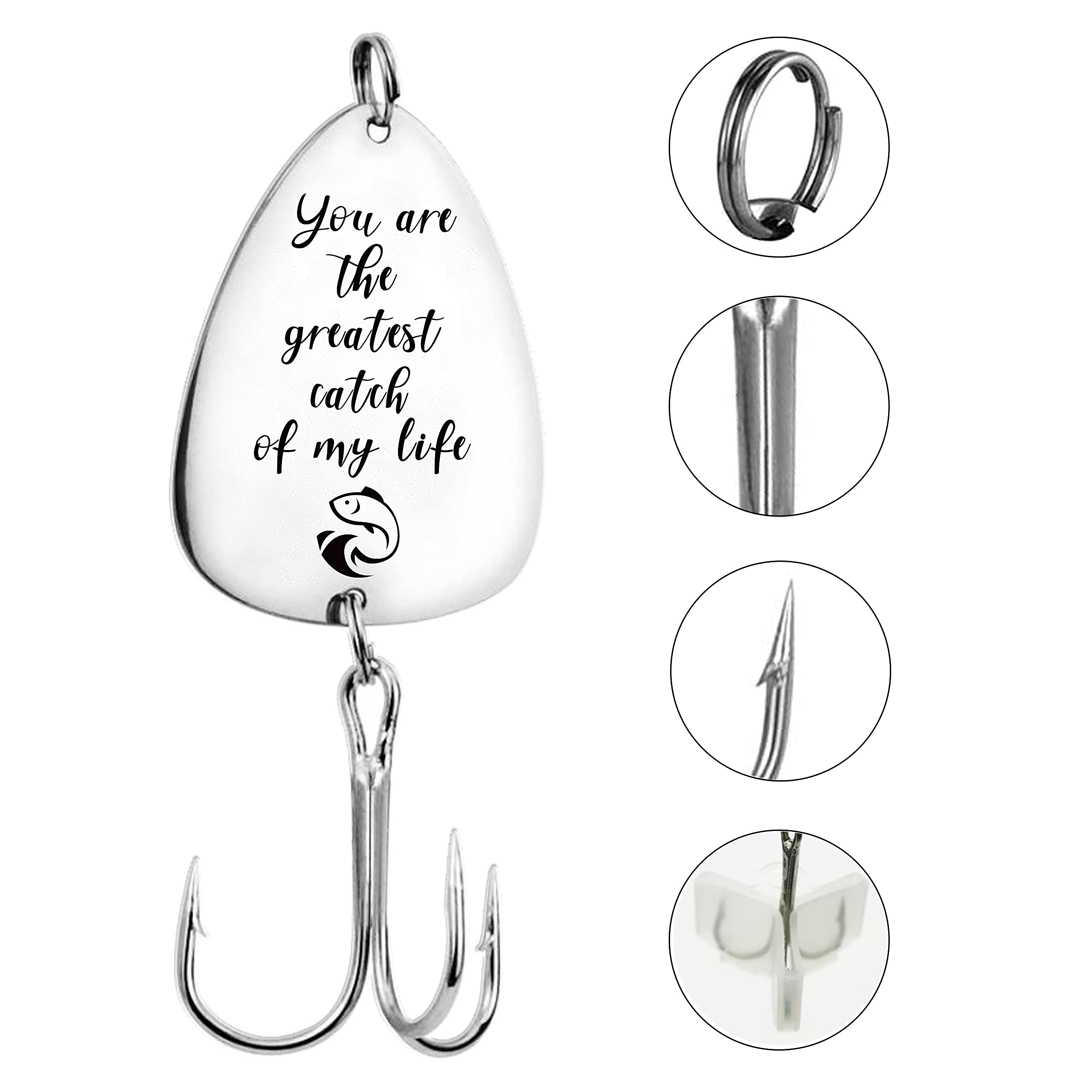 FINGERINSPIRE barbed treble tips help secure the catch quickly.