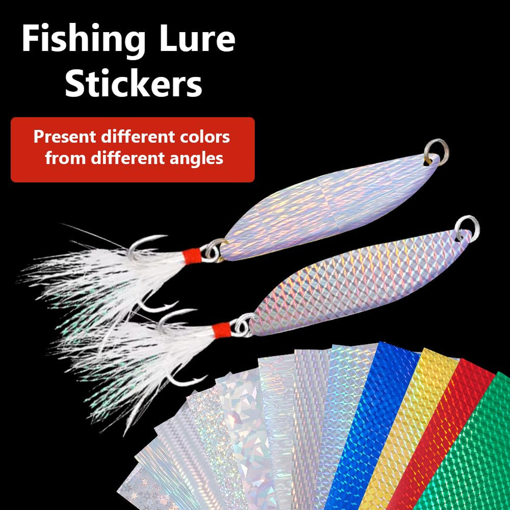 Lure making with holographic tape on a fishing lure