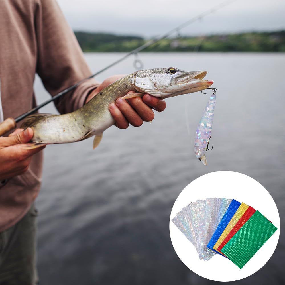 Package shows 24 sheets in 12 colors for DIY tackle