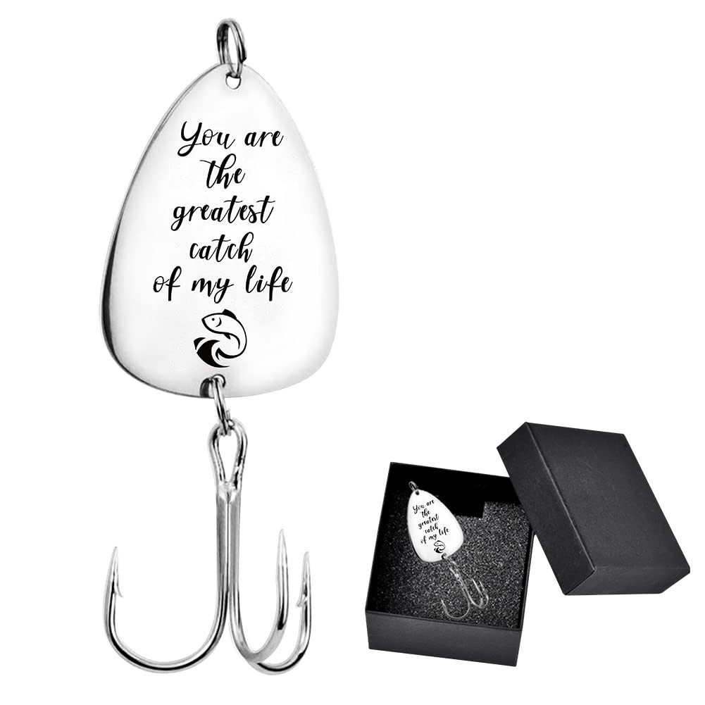 FINGERINSPIRE stainless steel treble hook with gift box for durable fishing gear.