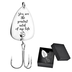 FINGERINSPIRE stainless steel treble hook with gift box for durable fishing gear.