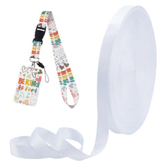 Fingerinspire white webbing roll ideal for long projects like lanyards.