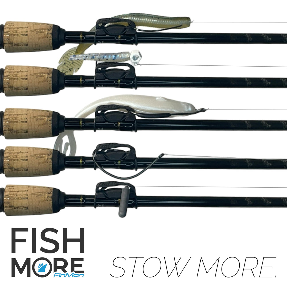 Keeps drop shot weights secure and hooks protected