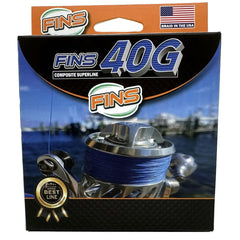 FINS 40G close-up reveals eight-fiber over-braiding for durability.