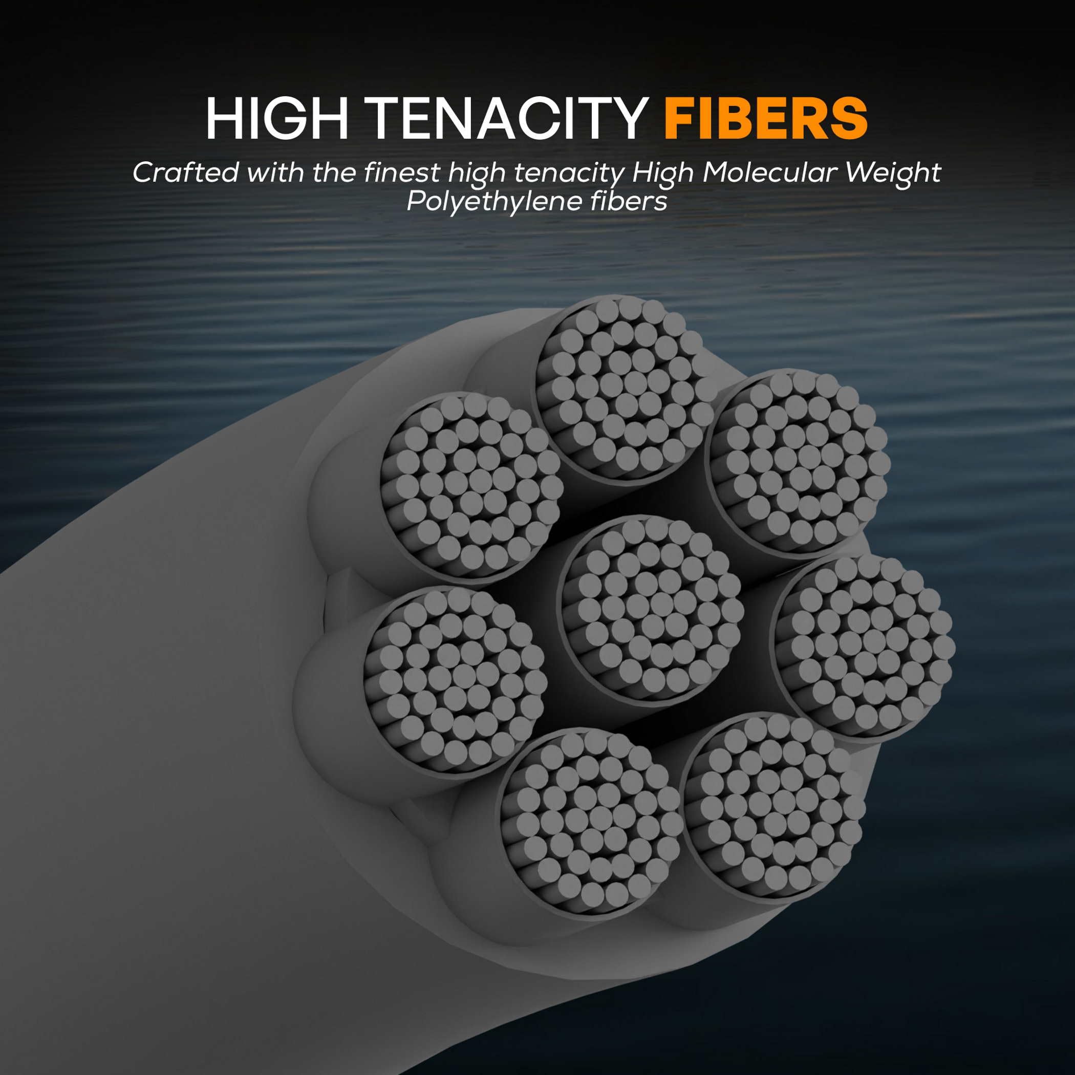 FINS Downrigger Braid USA-made label underscores American quality and durable construction