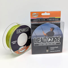 FINS Lead Core line with depth-meter segments enables precise trolling depth reference.