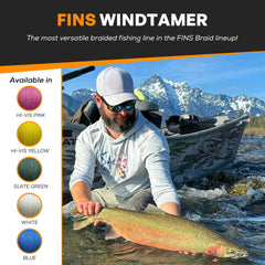 FINS Windtamer demonstrates wind knot resistance for smoother casting in windy days.