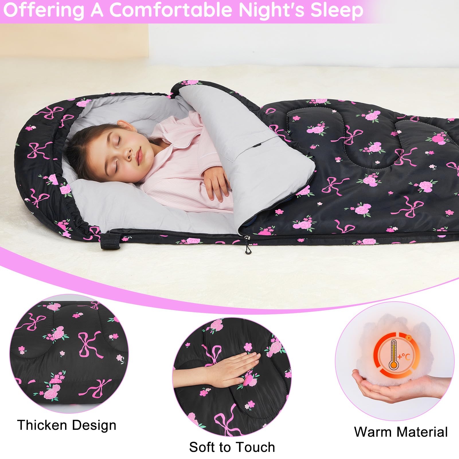 FIOBEE sleeping bag being machine-washed showing easy cleaning after camping