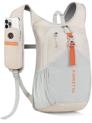 FIORETTO 15L hiking backpack front view shows compact travel-ready design for day trips.
