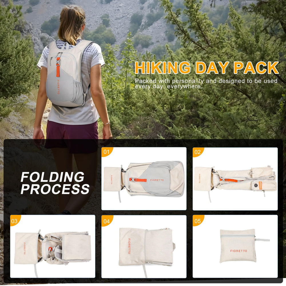 FIORETTO daily-use carry-on ready backpack suited for gym, travel, city errands.