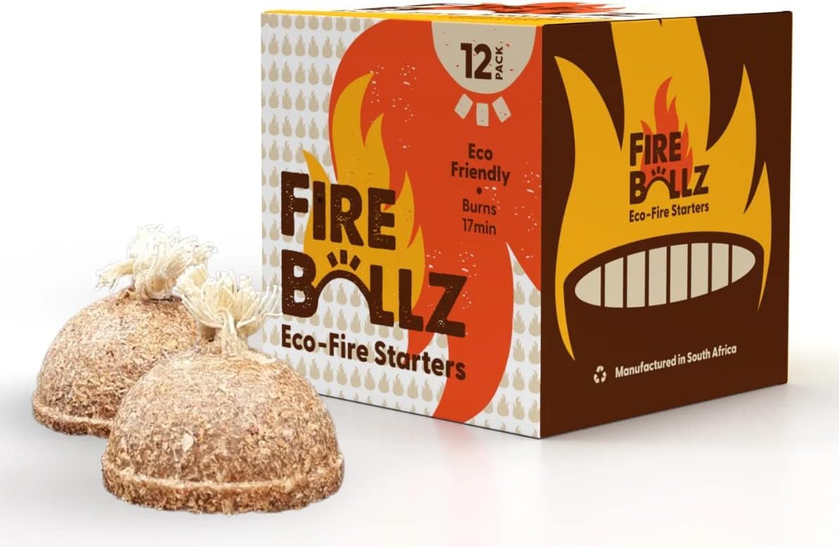 Fire-ballz fireplace lighting for cozy indoor evenings