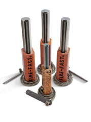 Fire-Fast Trekker Multi Pak package with three starters ready for quick outdoor emergencies.