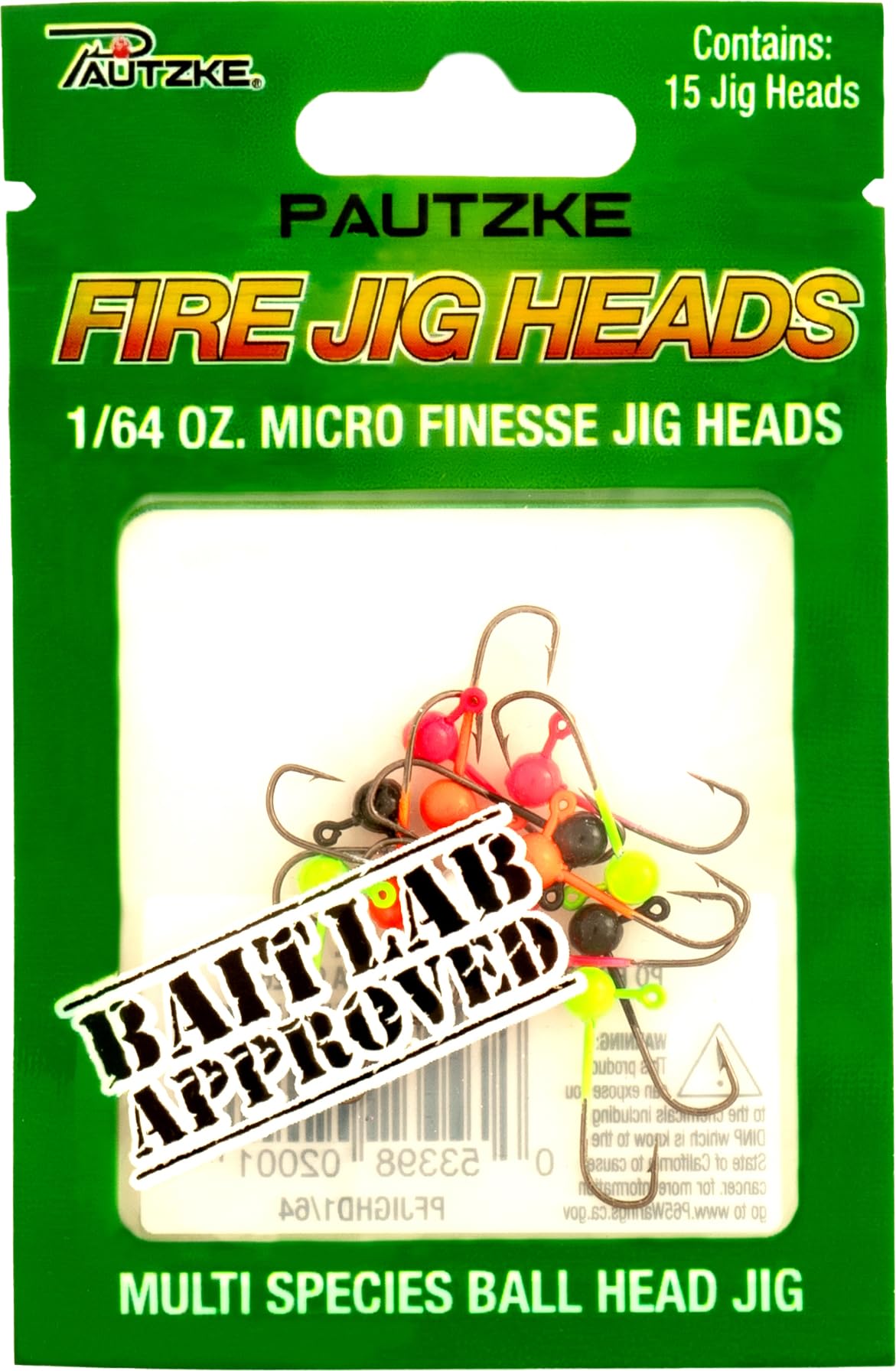 Fire Jig Heads Multicolored for Micro Presentation - ideal with Fire Minnows and Fire Bugs
