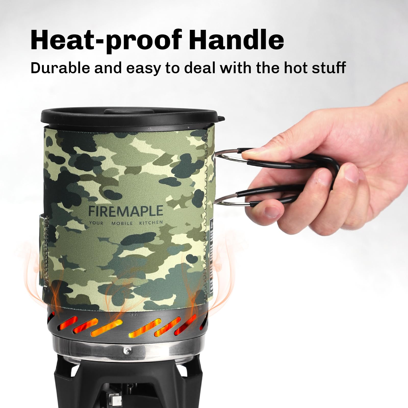 Fire-Maple Fixed Star 1 compact 1L pot supports boil-and-serve meals on hikes.