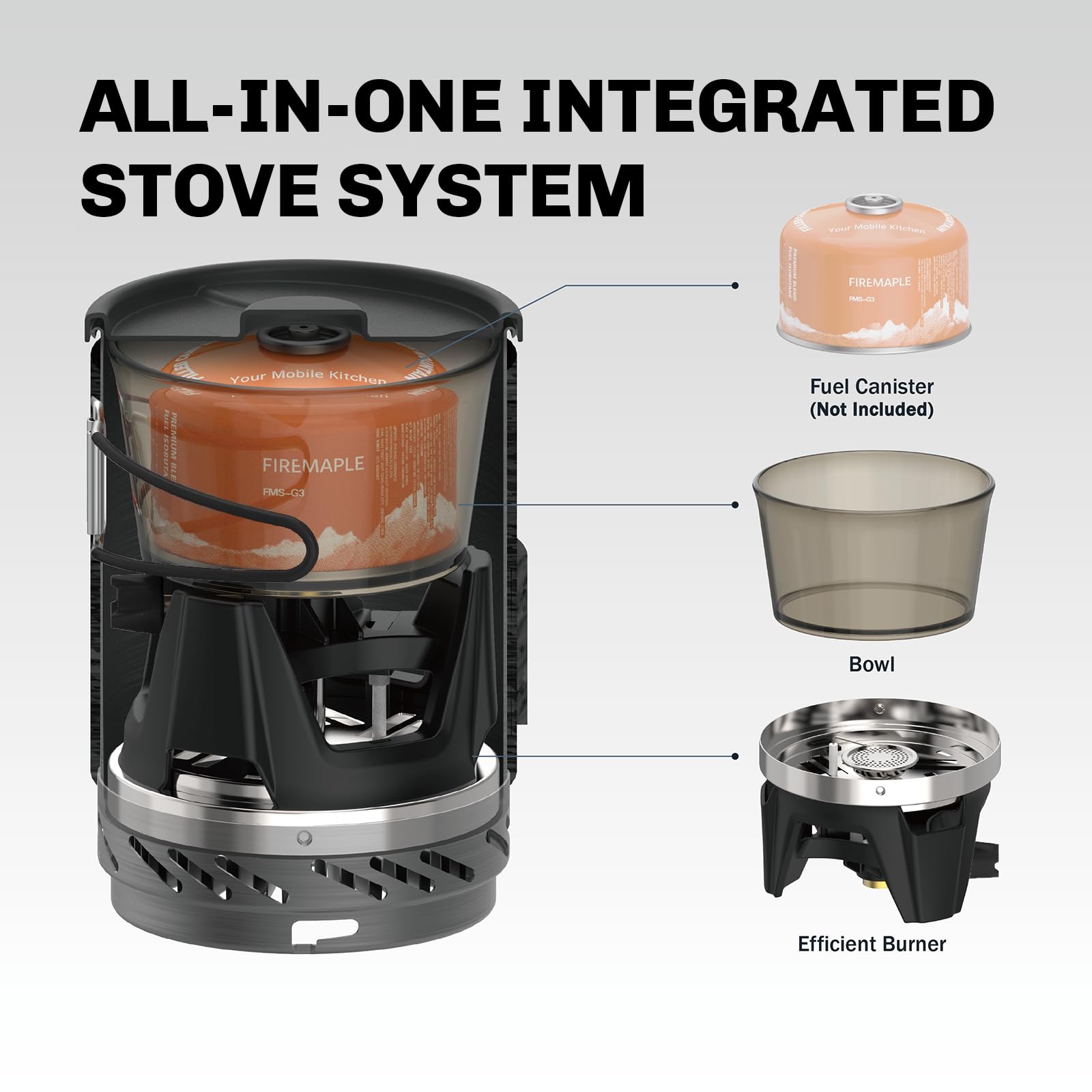 Fire-Maple Fixed Star 1 electric ignition ensures quick starts during camping trips.