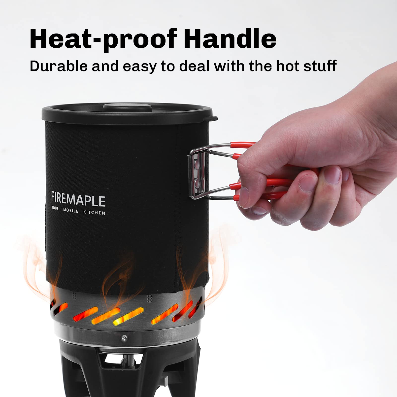 Fire-Maple Fixed Star 1 locking stainless handle ensures safe handling