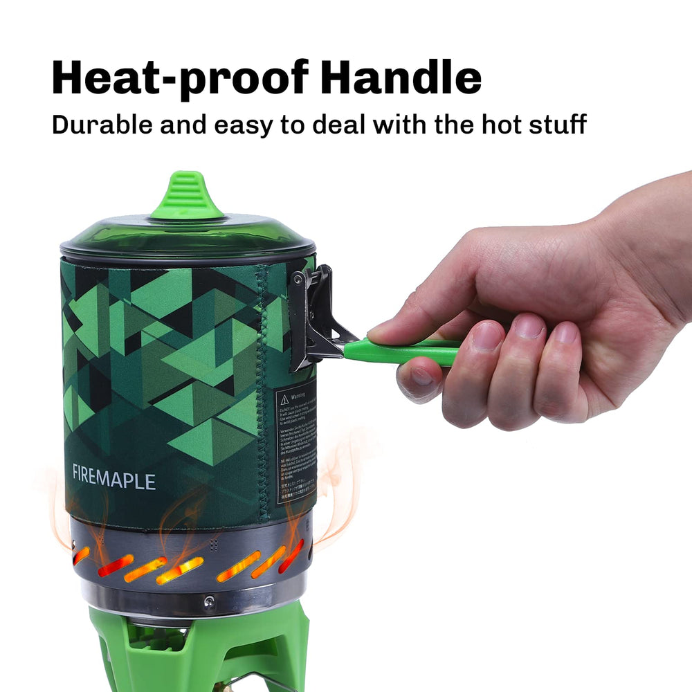Fire-Maple Fixed Star 2 windscreen-ready setup—improved performance in windy sites.